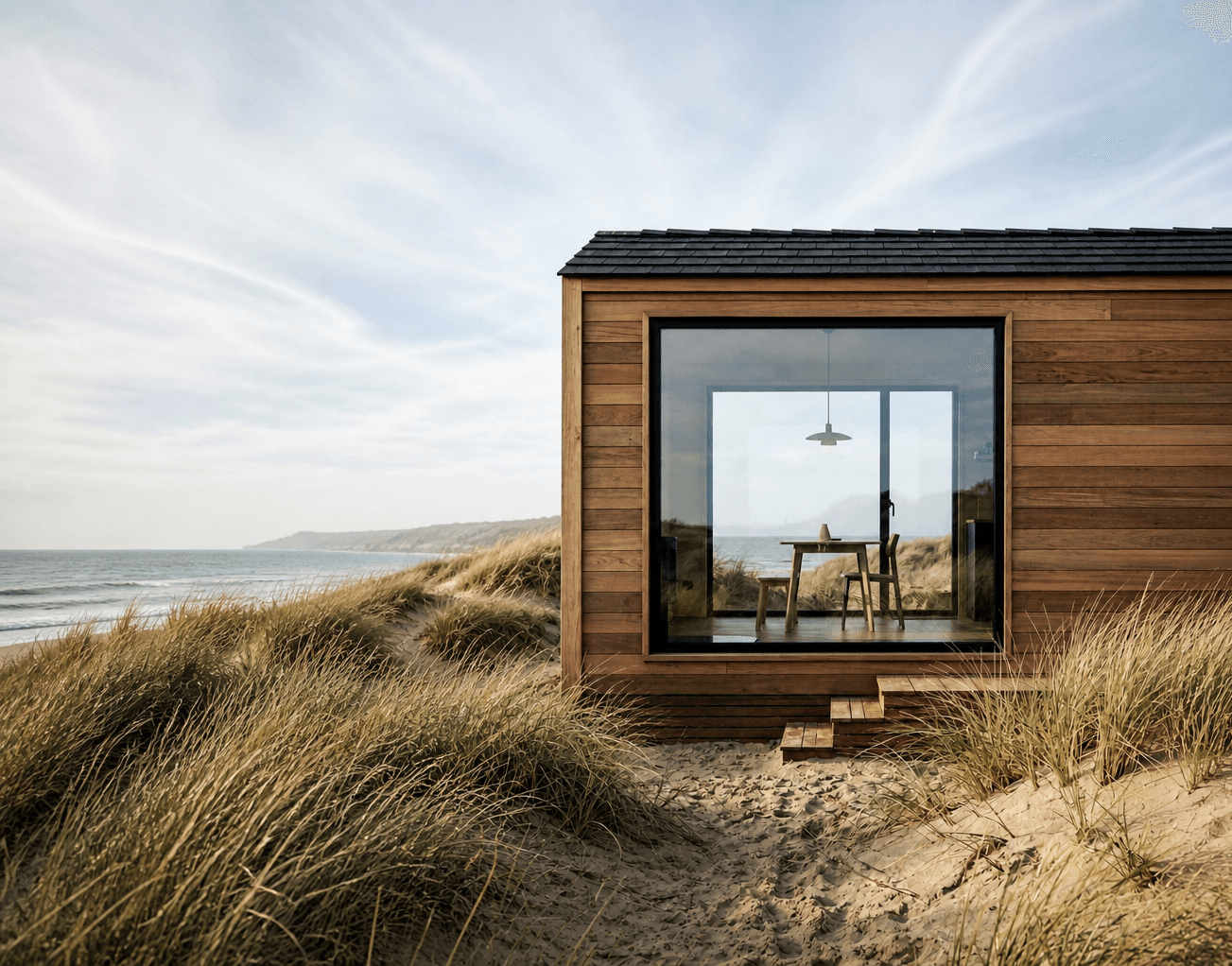 Wildernest-cabine in de natuur