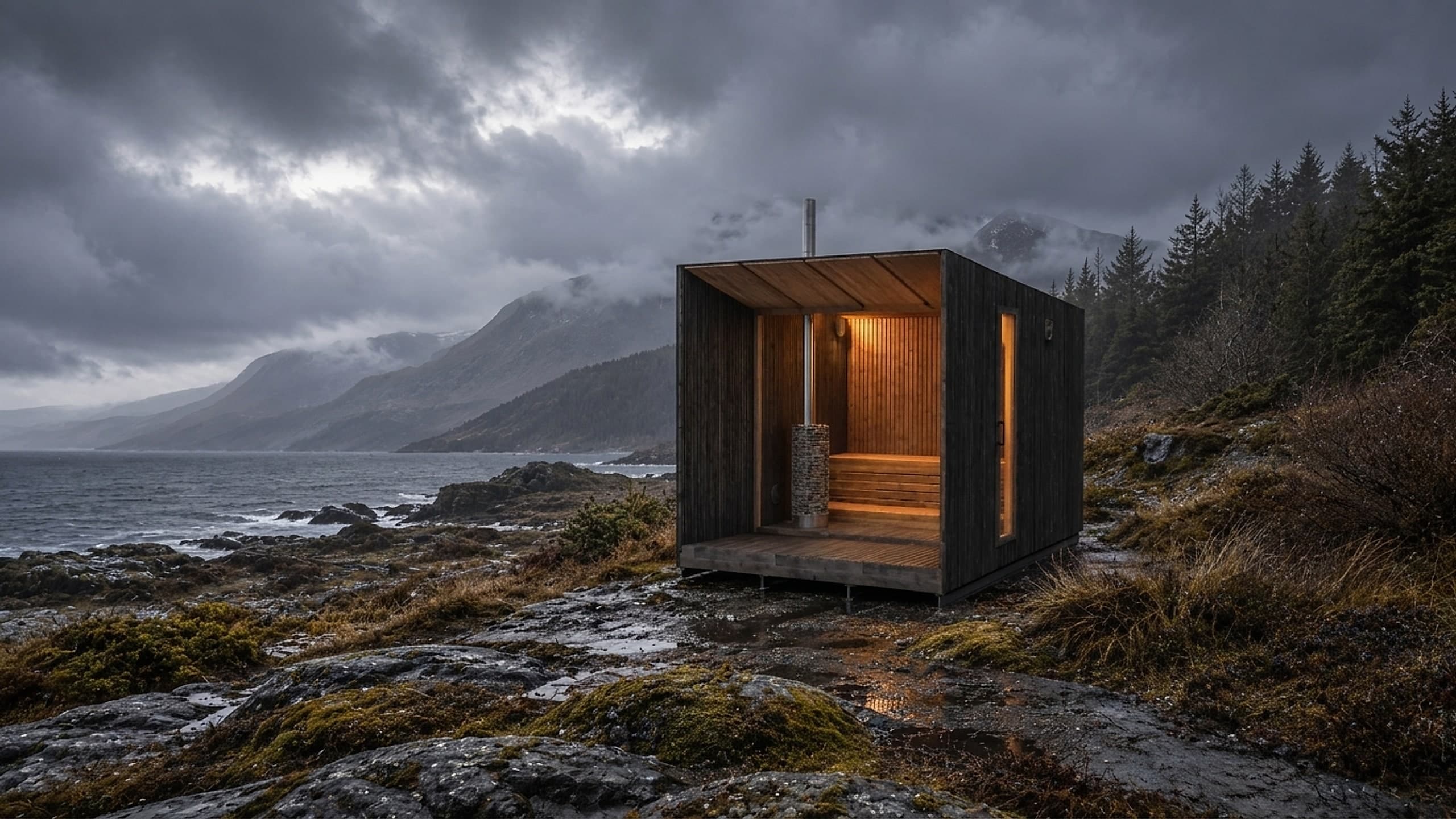 Sauna Wild Sauna dans un paysage boisé