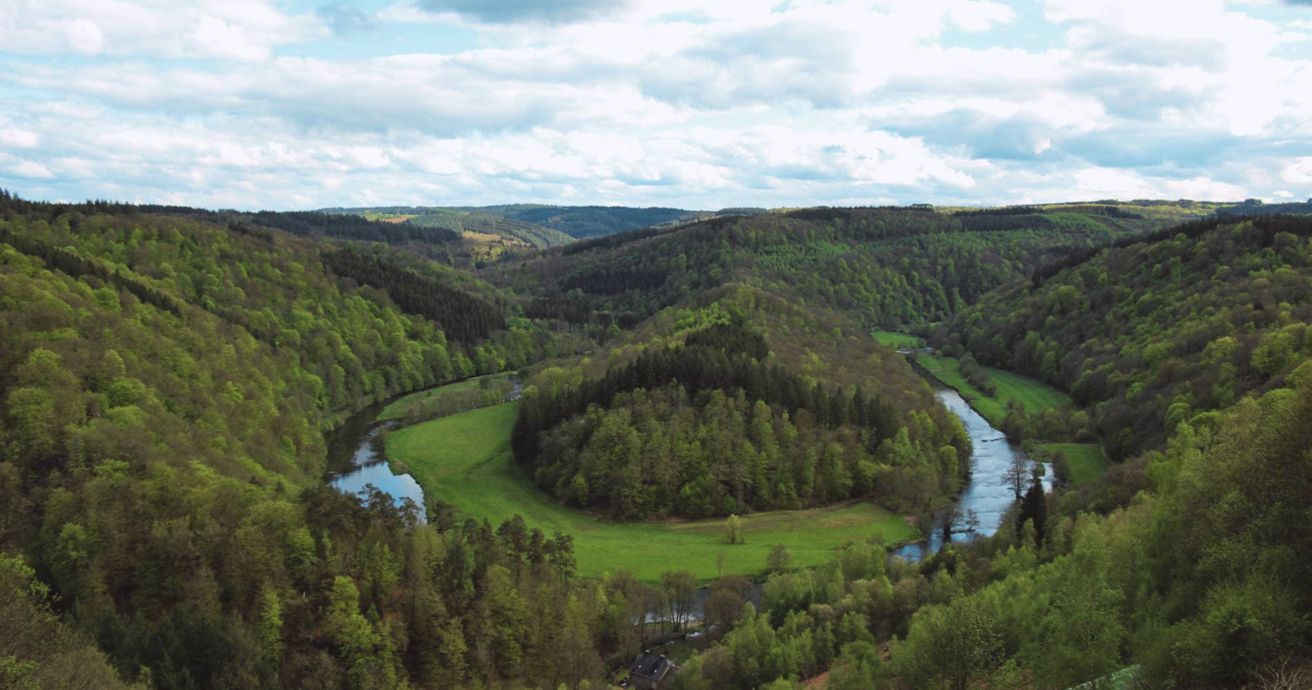 Landschap van de Belgische Ardennen
